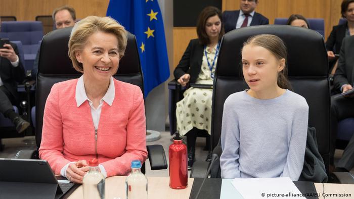 Ursula von der Leyen e Greta Thunberg